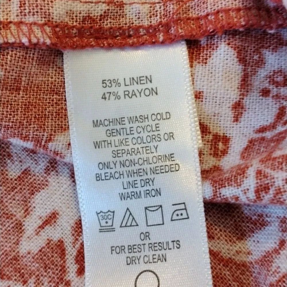 Chadwicks of Boston Linen Floral Dress - Picture 9 of 11